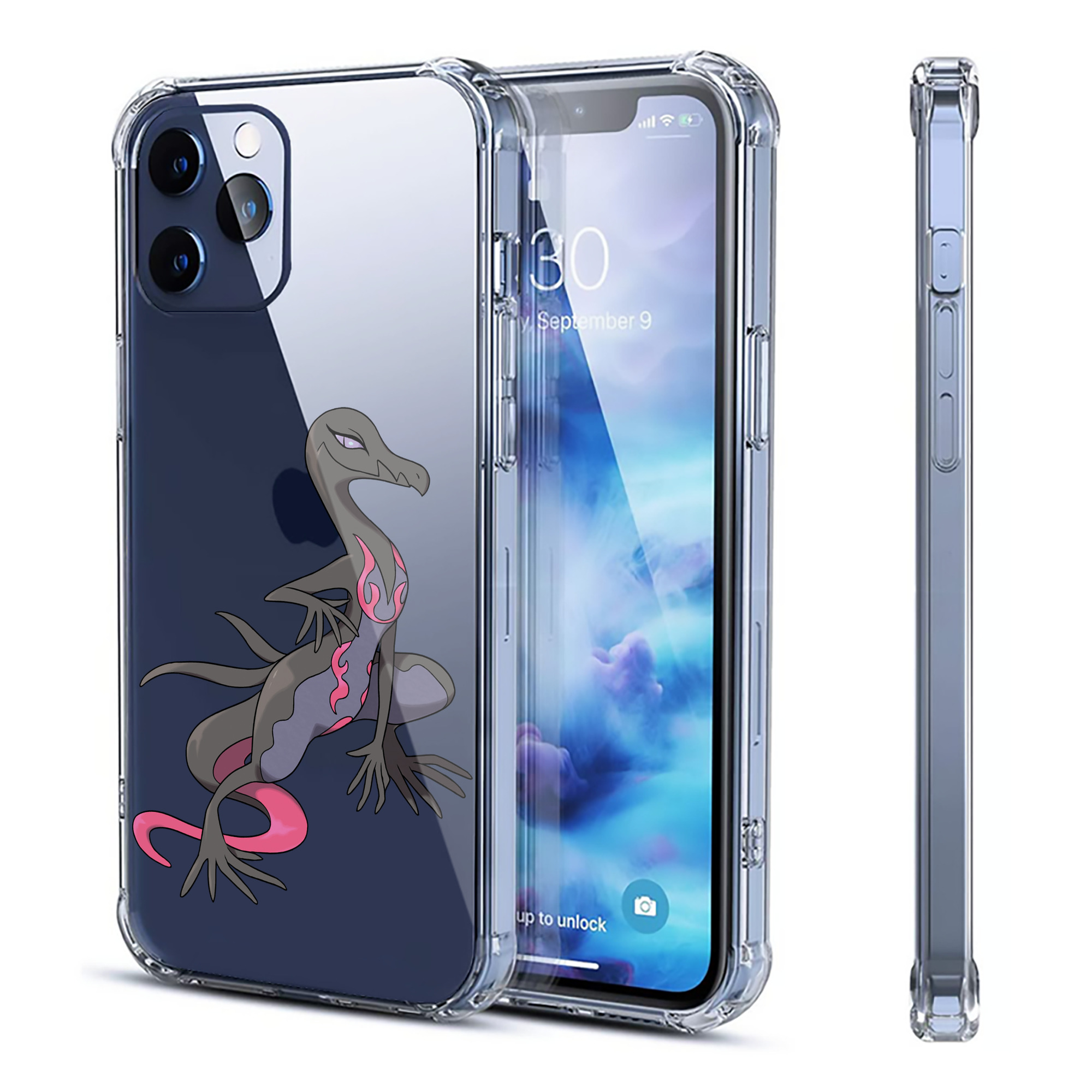 （画像用） ポケットモンスター Pokémon 【iPhone 12シリーズ対応】透明スマホケース（クリアソフトケース）
